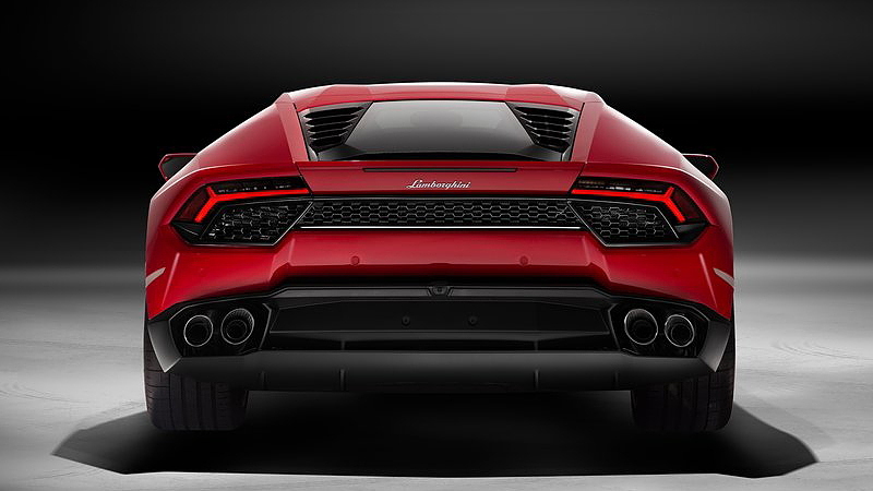 Lamborghini huracan rear view
